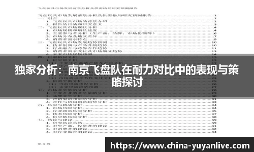 独家分析：南京飞盘队在耐力对比中的表现与策略探讨